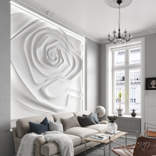 Гипсовый 3D барельеф EViRO Rose 